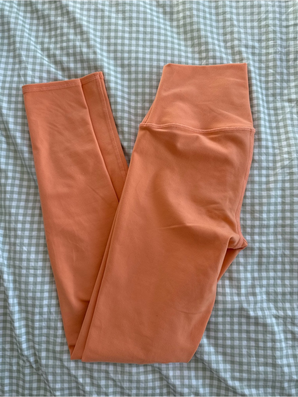 Alo Peach Orange Airbrush Leggings